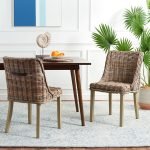 Caprice Wicker Dining Chair With Leather Handle (Set of 2) - Image 3