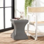 Curby Concrete Accent Stool - Image 3